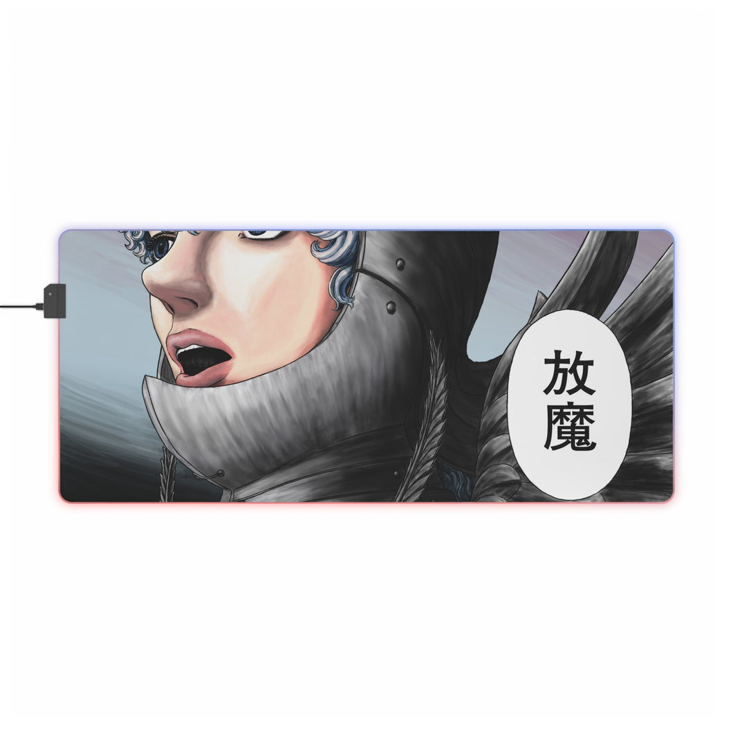 Tapis de souris LED RGB Anime Berserk (tapis de bureau)