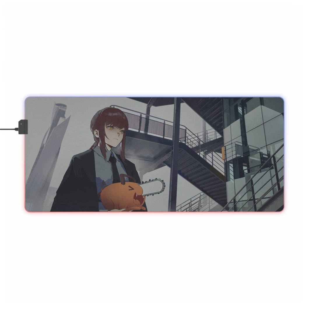 Anime Chainsaw Man RGB LED Mouse Pad (Desk Mat)