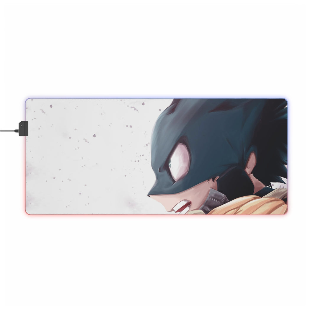 Tapis de souris LED RVB Izuku Midoriya (Deku) (tapis de bureau)