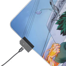 Cargar imagen en el visor de la galería, Alfombrilla de ratón RGB LED (alfombrilla de escritorio) de My Hero Academia Izuku Midoriya y Katsuki Bakugou
