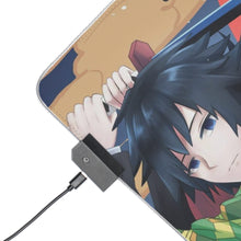 Charger l&#39;image dans la galerie, Tapis de souris LED RVB Giyuu Tomioka (tapis de bureau)
