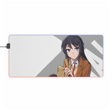 Charger l&#39;image dans la galerie, Tapis de souris LED RGB Rascal Does Not Dream Of Bunny Girl Senpai (tapis de bureau)
