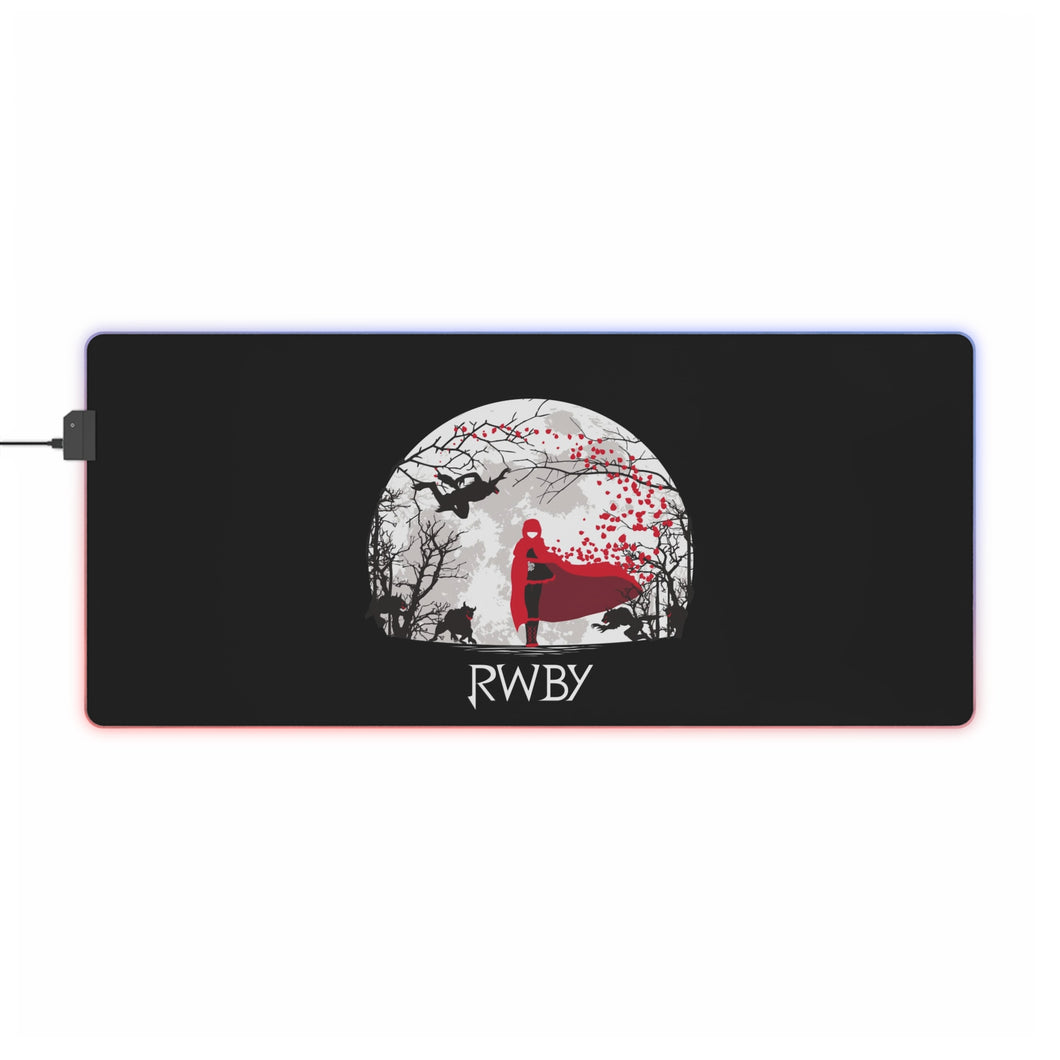 Tapis de souris LED RVB Ruby Rose (tapis de bureau)