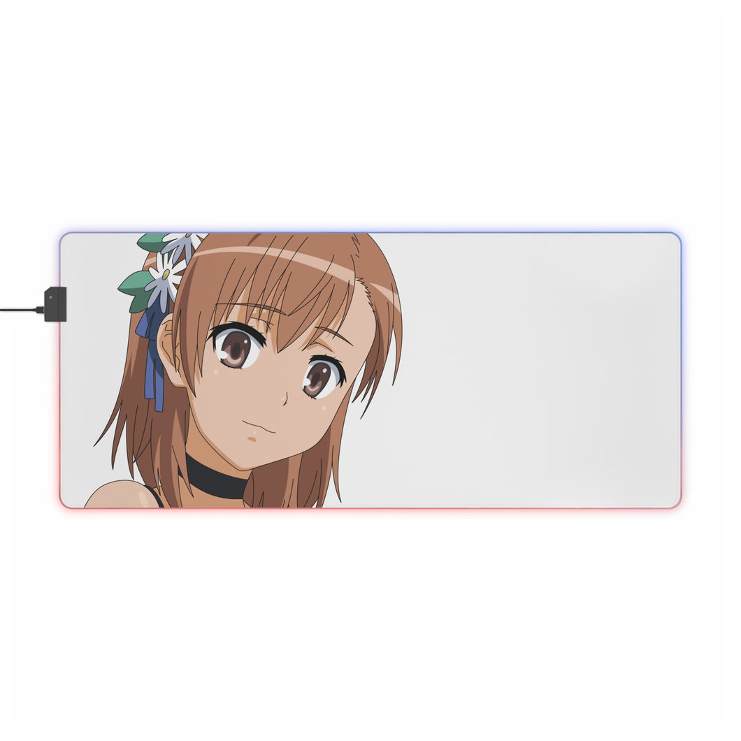 A Certain Magical Index Mikoto Misaka RGB LED Mouse Pad (Desk Mat)