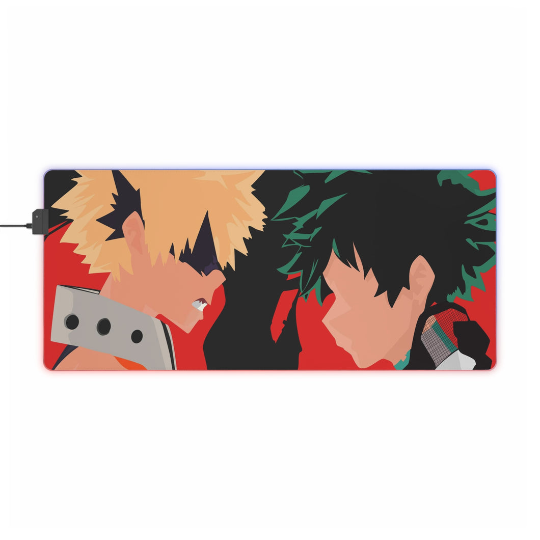 My Hero Academia Izuku Midoriya, Katsuki Bakugou RGB LED Mouse Pad (Desk Mat)