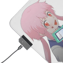 Charger l&#39;image dans la galerie, Tapis de souris LED RVB Mirai Nikki Yuno Gasai (tapis de bureau)
