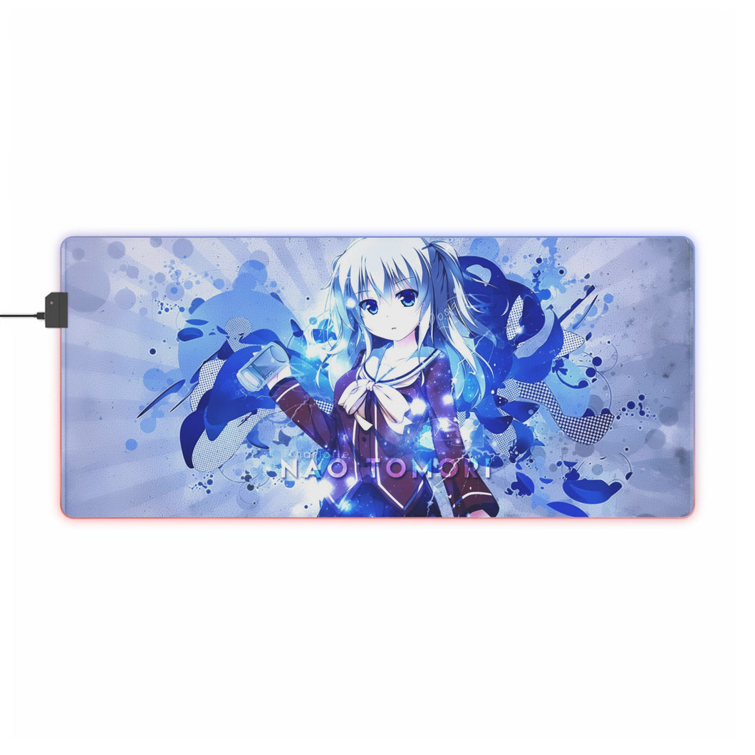 Tapis de souris LED RVB de style cool de Nao Tomori (tapis de bureau)