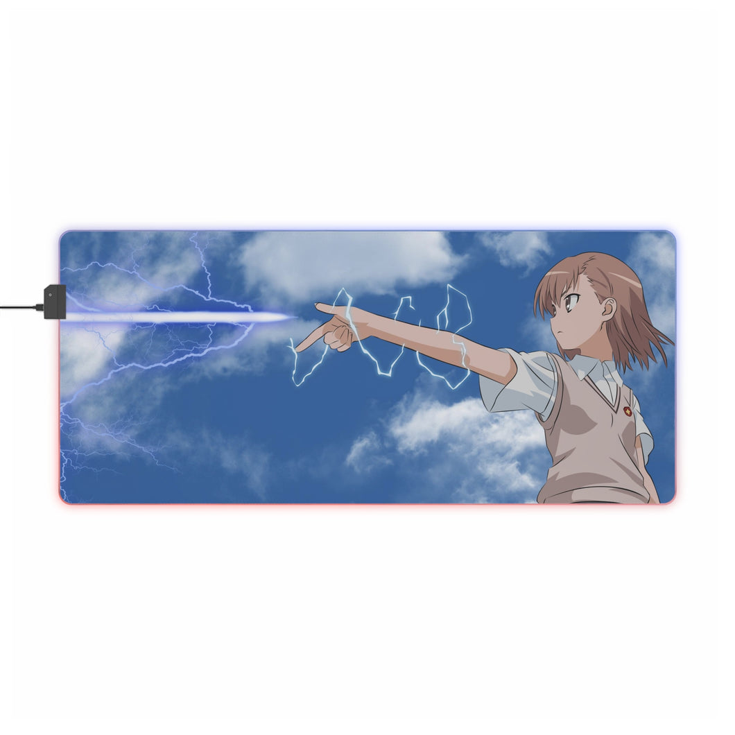 A Certain Magical Index Mikoto Misaka RGB LED Mouse Pad (Desk Mat)