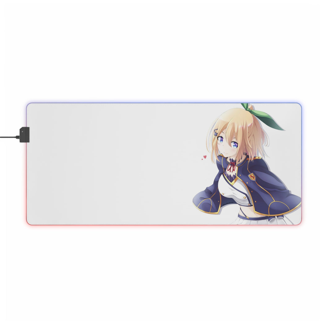 Rokudenashi Majutsu Koushi to Akashic Records Tapis de souris LED RVB (tapis de bureau)