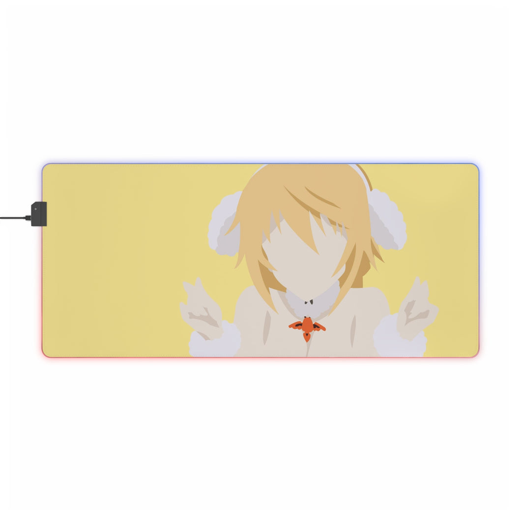 charlotte dunoir is infinite stratos minimalist RGB LED Mouse Pad (Desk Mat)