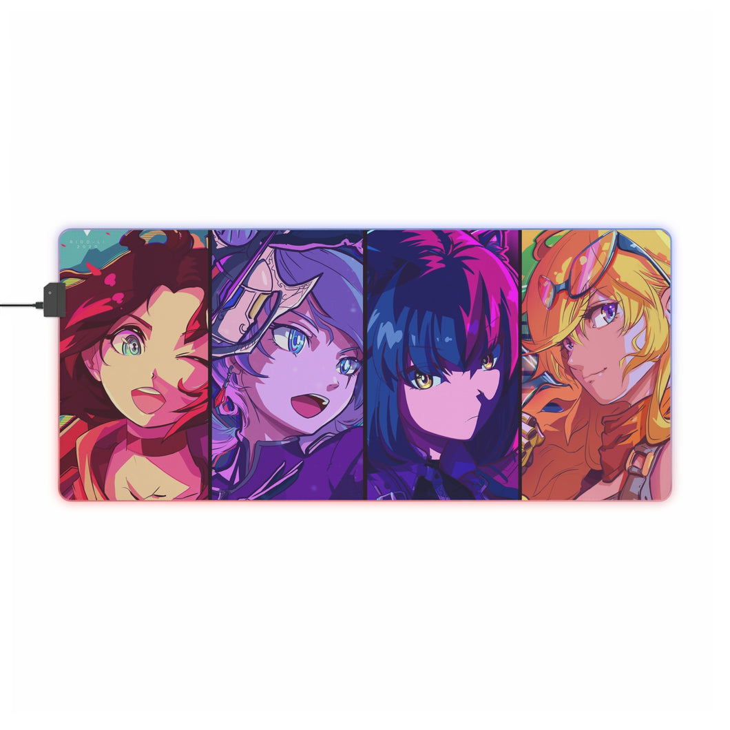 Tapis de souris LED RGB Anime RWBY (tapis de bureau)