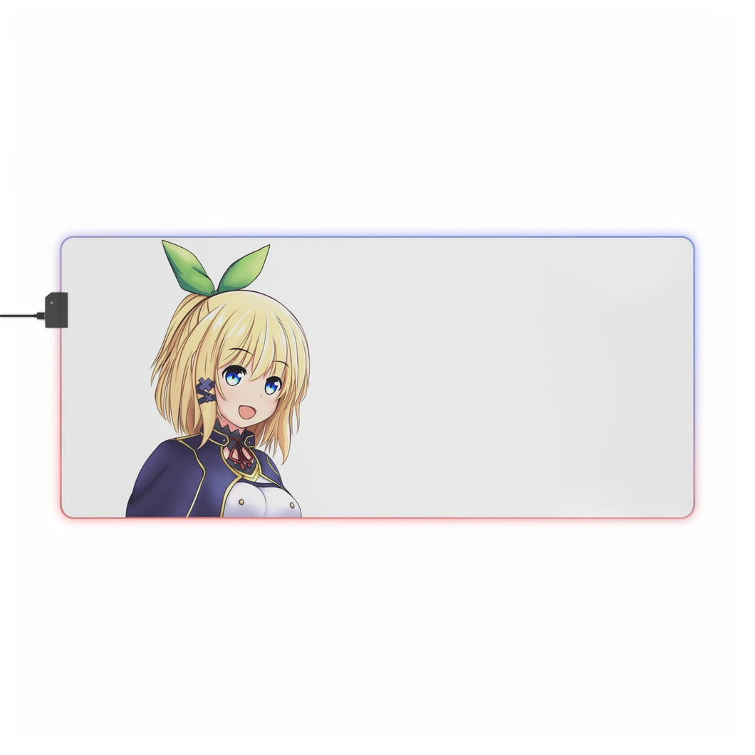 Rokudenashi Majutsu Koushi to Akashic Records Tapis de souris LED RVB (tapis de bureau)