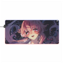 Charger l&#39;image dans la galerie, Tapis de souris LED RVB Mirai Nikki Yuno Gasai (tapis de bureau)
