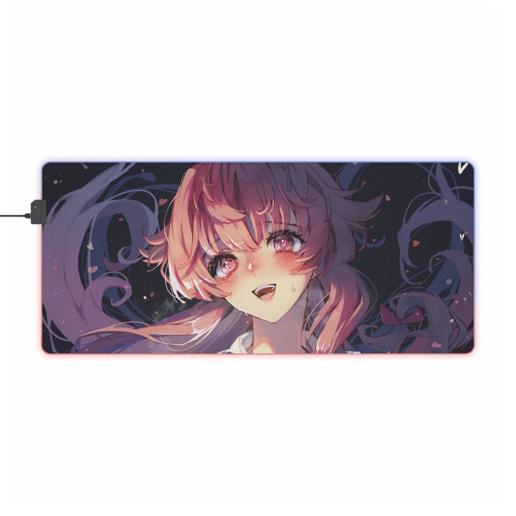 Tapis de souris LED RVB Mirai Nikki Yuno Gasai (tapis de bureau)