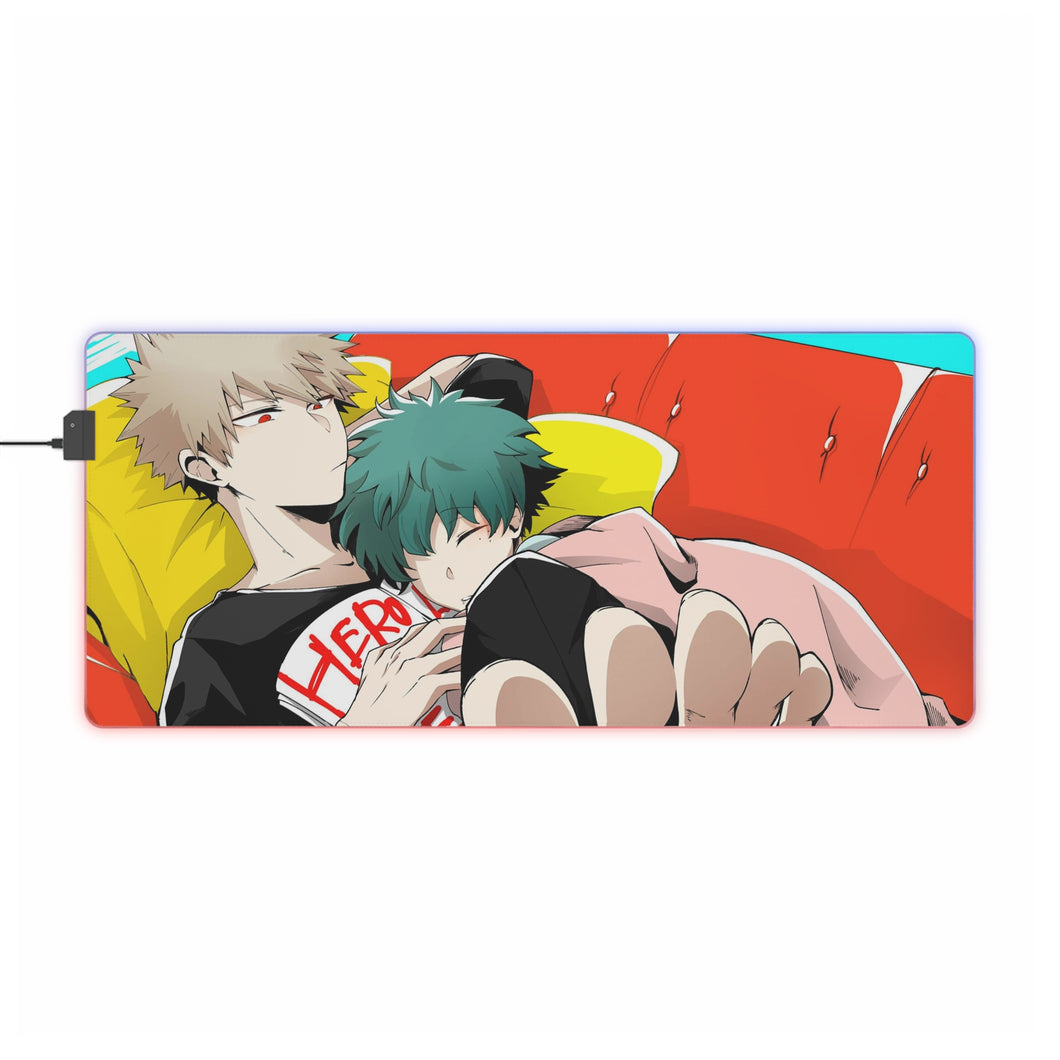 My Hero Academia Izuku Midoriya, Katsuki Bakugou RGB LED Mouse Pad (Desk Mat)