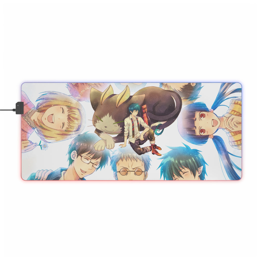 Blue Exorcist RGB LED Mouse Pad (Desk Mat)