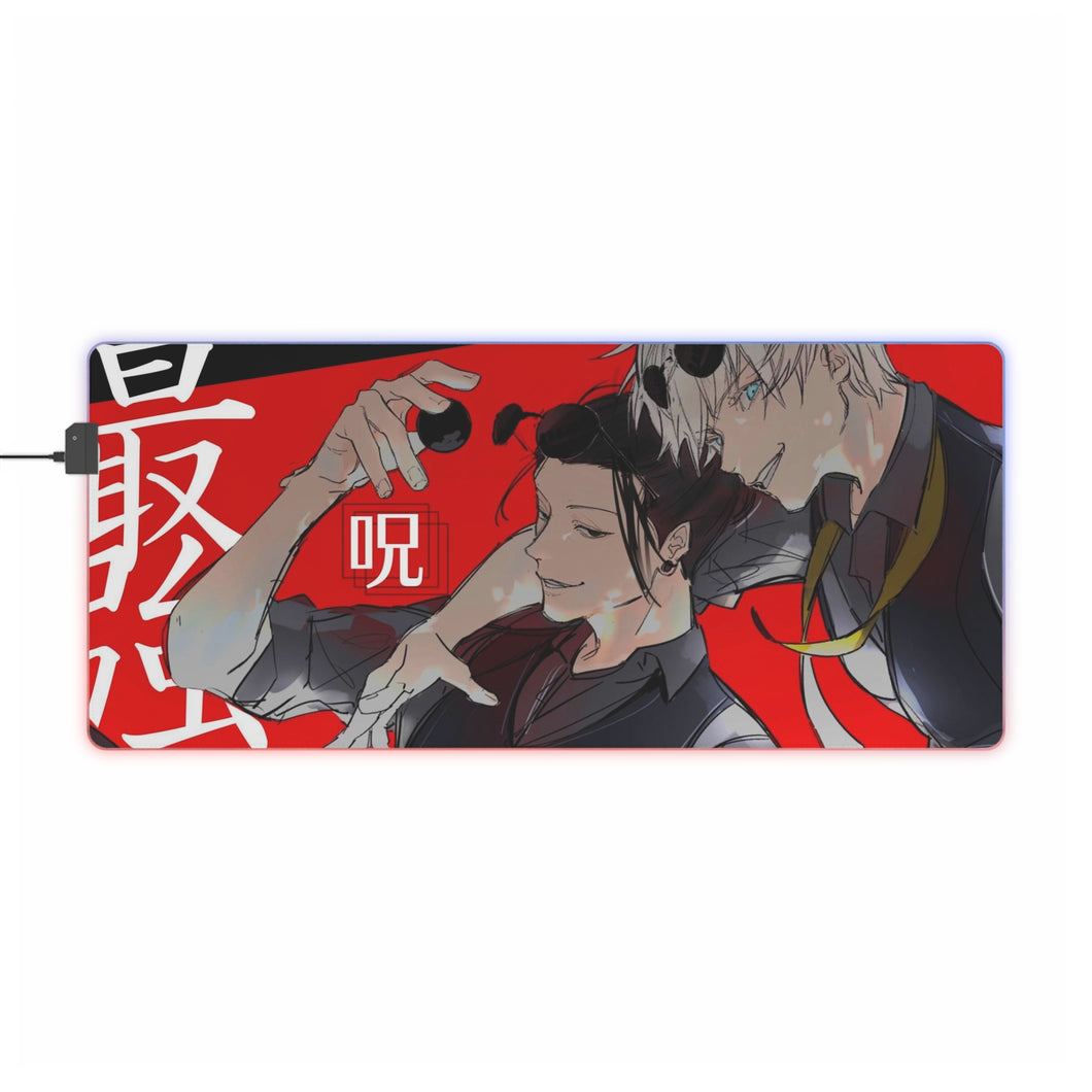 Tapis de souris LED RVB Jujutsu Kaisen (tapis de bureau)