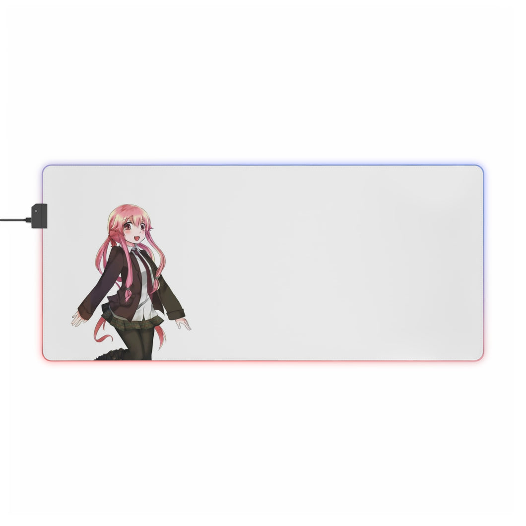 Tapis de souris LED RVB Mirai Nikki Yuno Gasai (tapis de bureau)