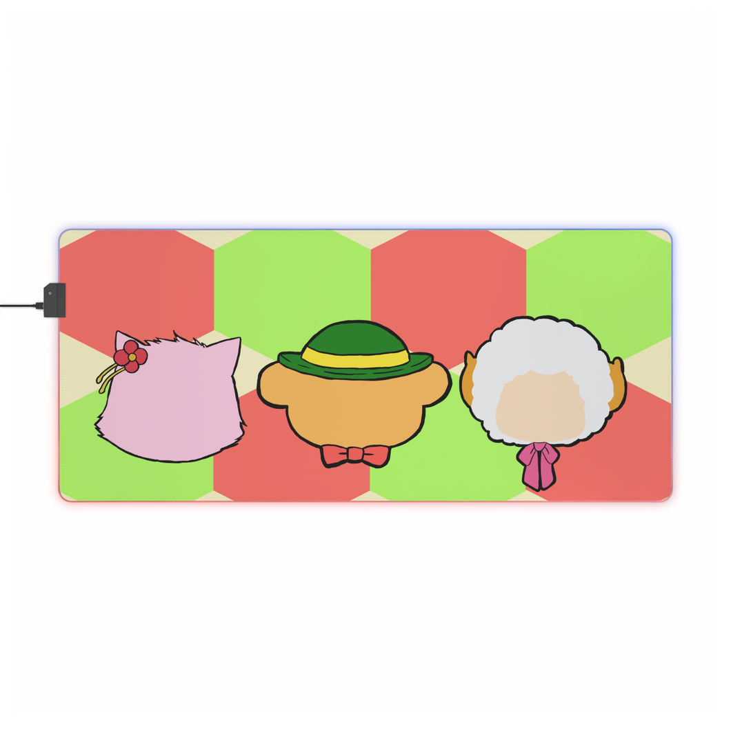 Amagi Brilliant Park Tiramie, Moffle RGB LED Mouse Pad (Desk Mat)