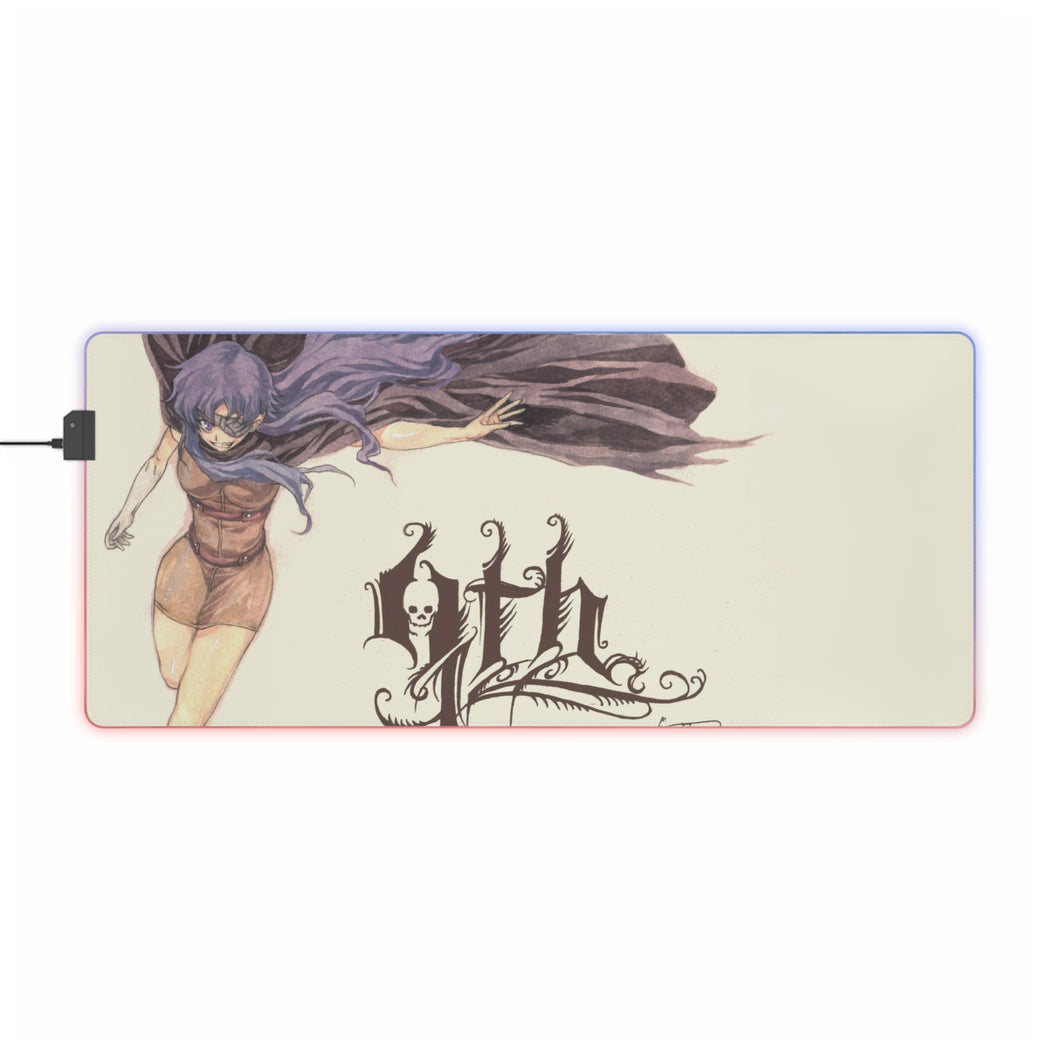 Tapis de souris LED RVB Mirai Nikki (tapis de bureau)