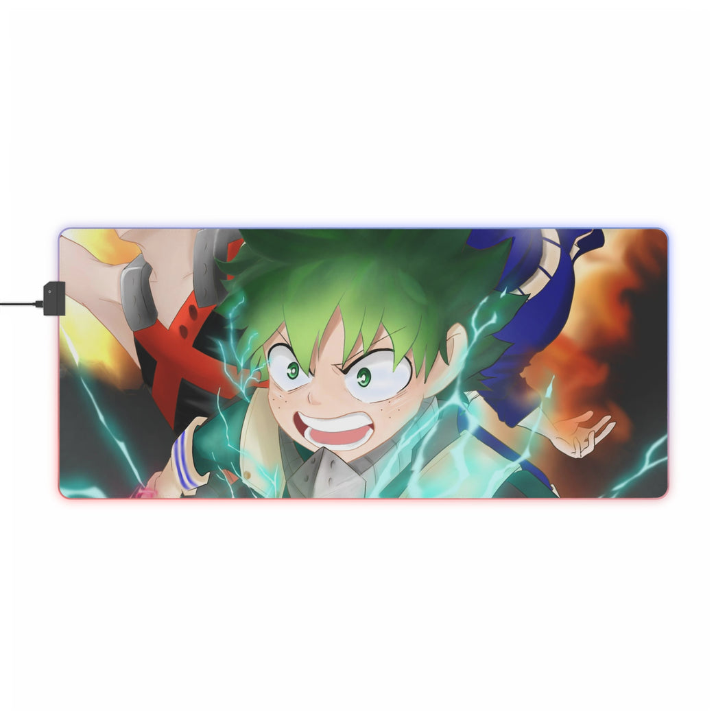 My Hero Academia Izuku Midoriya, Katsuki Bakugou RGB LED Mouse Pad (Desk Mat)