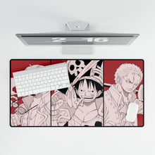 Charger l&#39;image dans la galerie, Film One Piece : Tapis de souris rouge (tapis de bureau)
