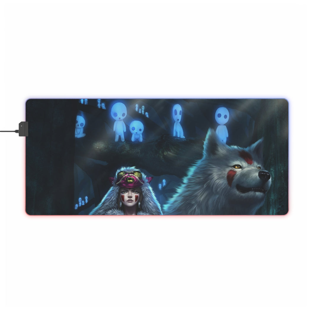 Princess Mononoke RGB LED Mouse Pad (Desk Mat)