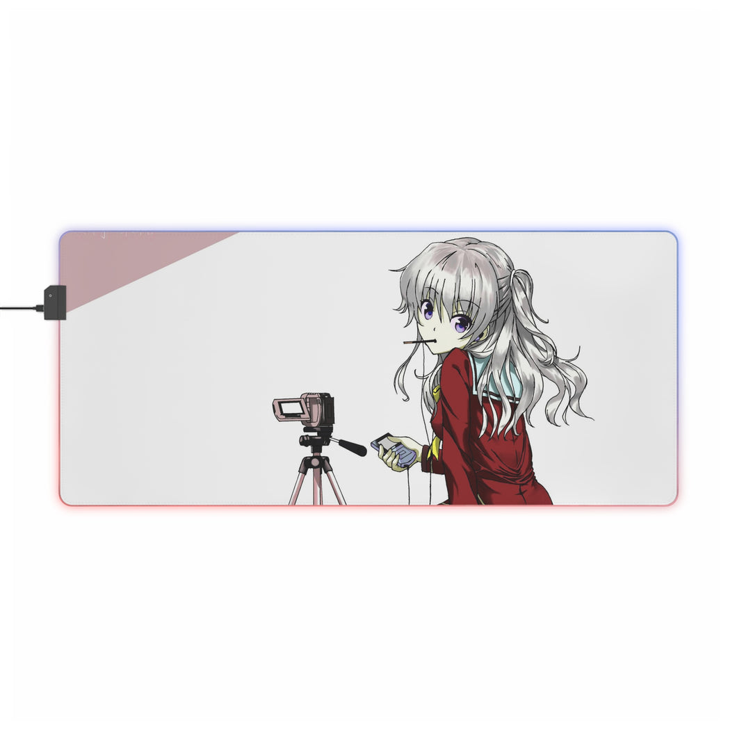 Nao Tomori avec son appareil photo Tapis de souris LED RVB (tapis de bureau)