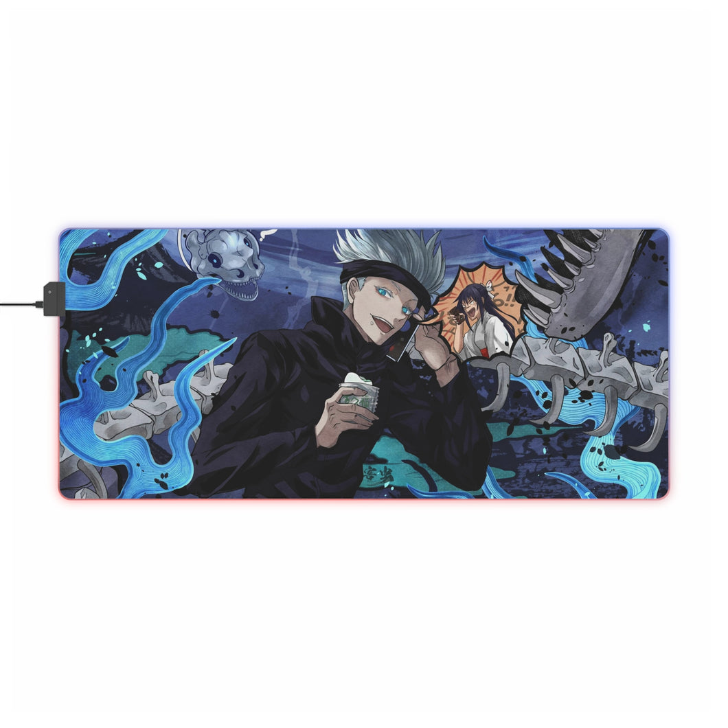 Tapis de souris LED RVB Jujutsu Kaisen (tapis de bureau)