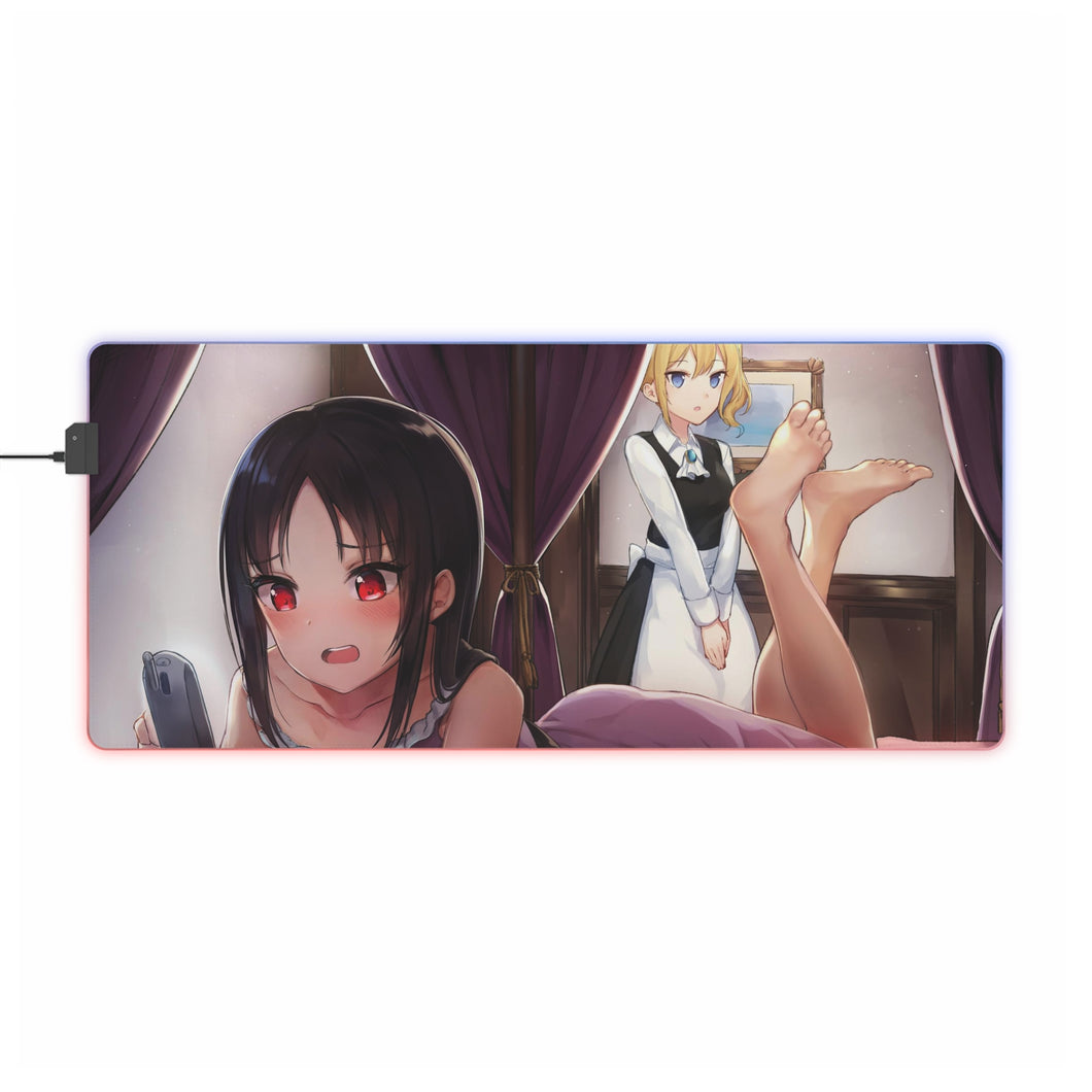 I want to receive a message from him RGB LED Mouse Pad (Desk Mat)