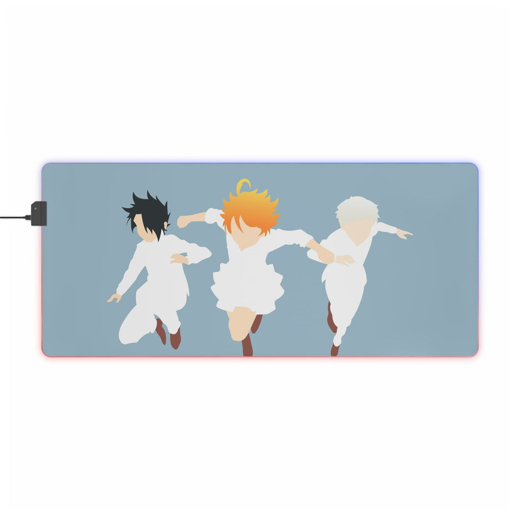 The Promised Neverland Ray, Norman, Emma RGB LED Mouse Pad (Desk Mat)