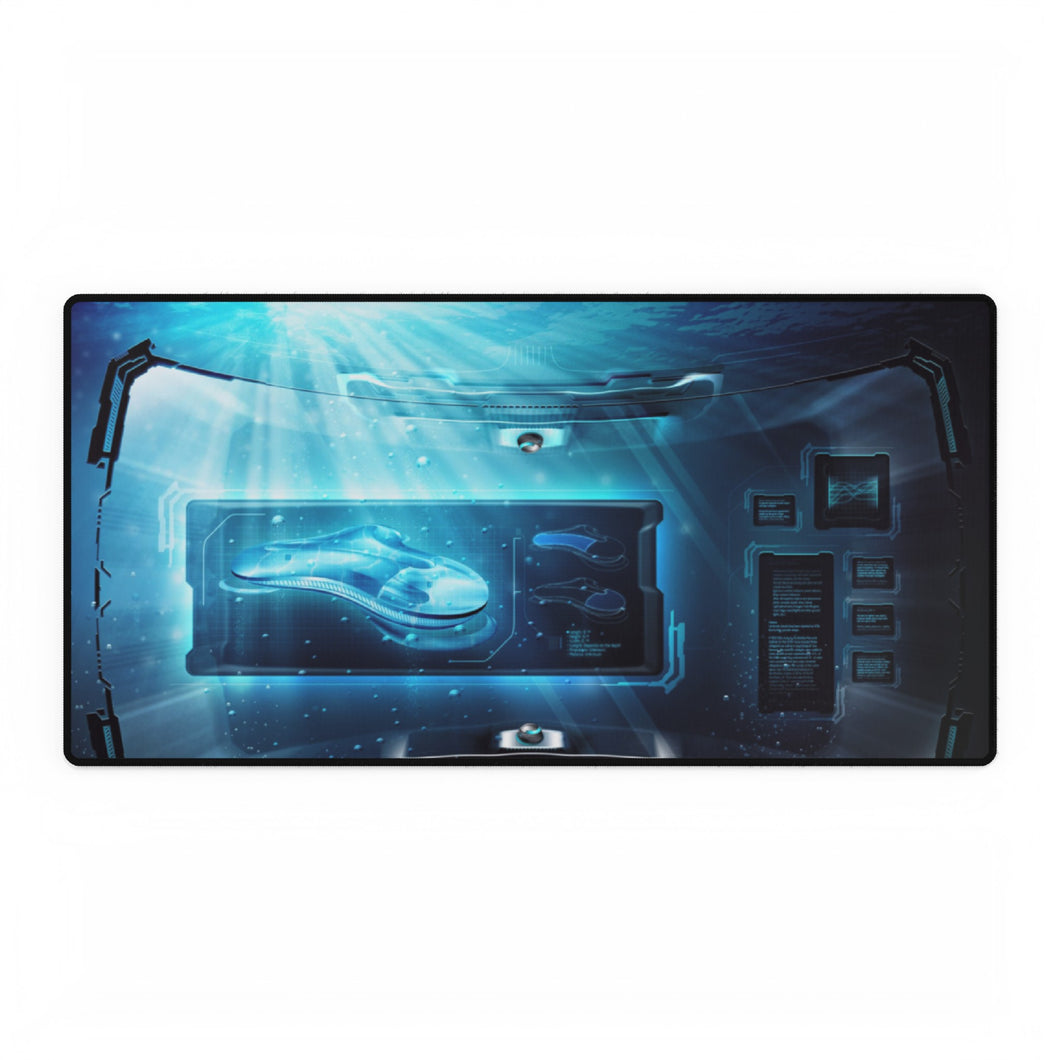 Abstract Blue Mouse Pad (Desk Mat)