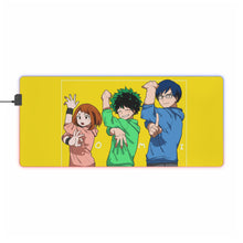 Charger l&#39;image dans la galerie, Tapis de souris LED RVB My Hero Academia Izuku Midoriya, Tenya Iida (tapis de bureau)
