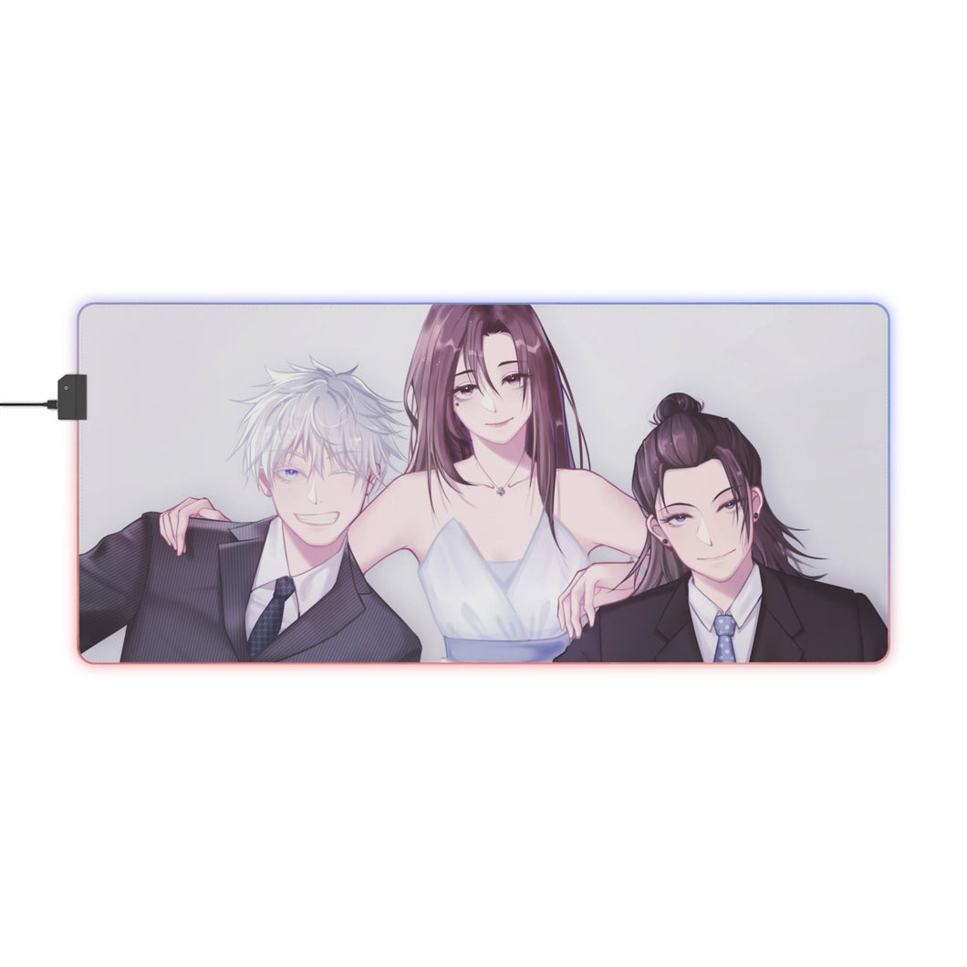 Tapis de souris LED RVB Jujutsu Kaisen (tapis de bureau)