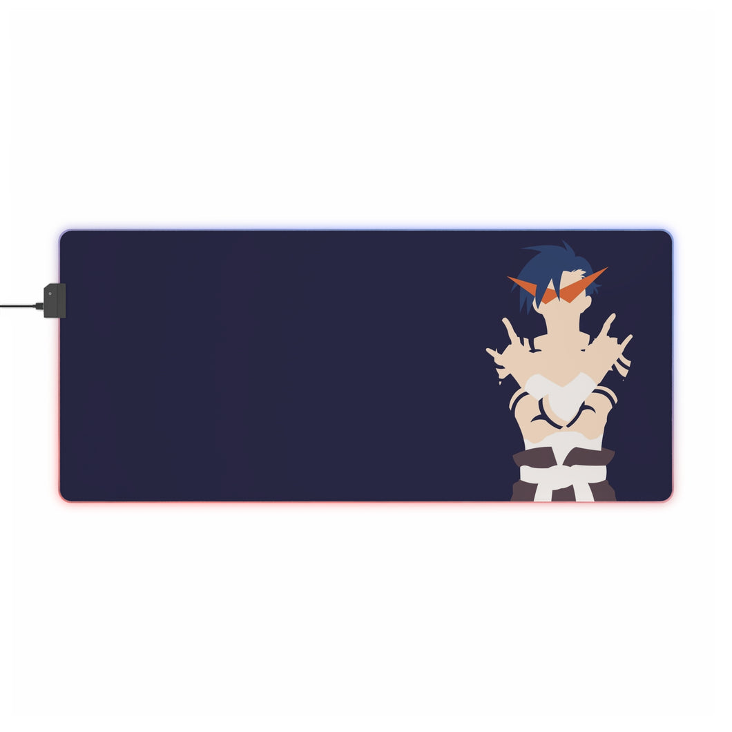 Gurren Lagann Kamina RGB LED Mouse Pad (Desk Mat)