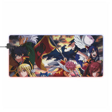 Charger l&#39;image dans la galerie, Tapis de souris LED RGB Fairy Tail Natsu Dragneel, Erza Scarlet, Gray Fullbuster, Lucy Heartfilia, Happy (tapis de bureau)
