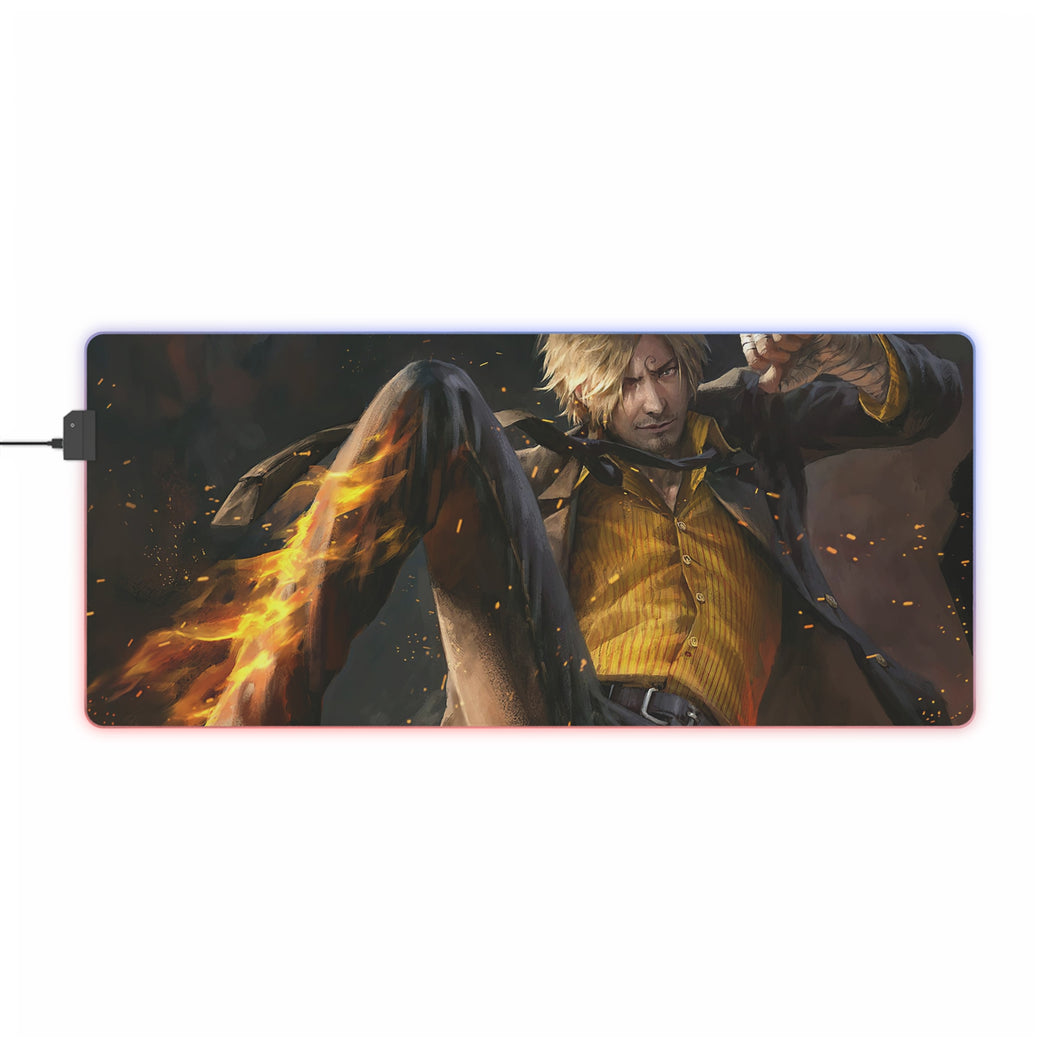 One Piece Sanji RGB LED Mouse Pad (Desk Mat)