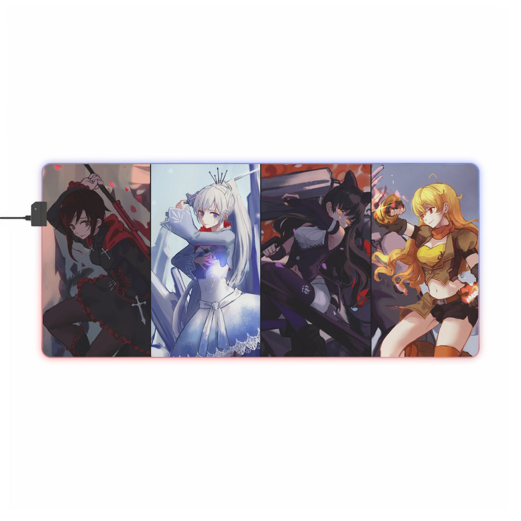 Tapis de souris LED RGB Anime RWBY (tapis de bureau)