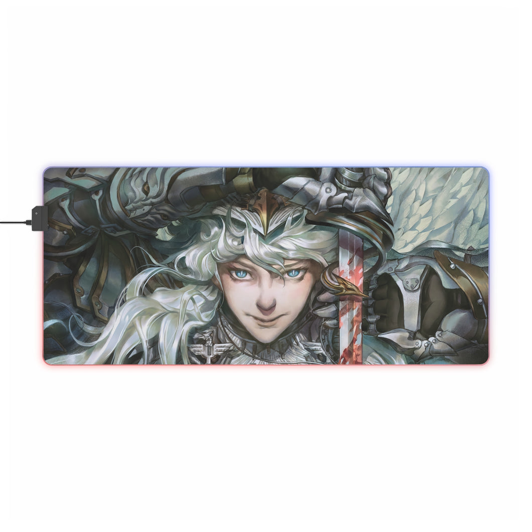 Tapis de souris LED RGB Anime Berserk (tapis de bureau)