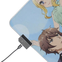 Charger l&#39;image dans la galerie, Tapis de souris LED RGB Rascal Does Not Dream of Bunny Girl Senpai (tapis de bureau)
