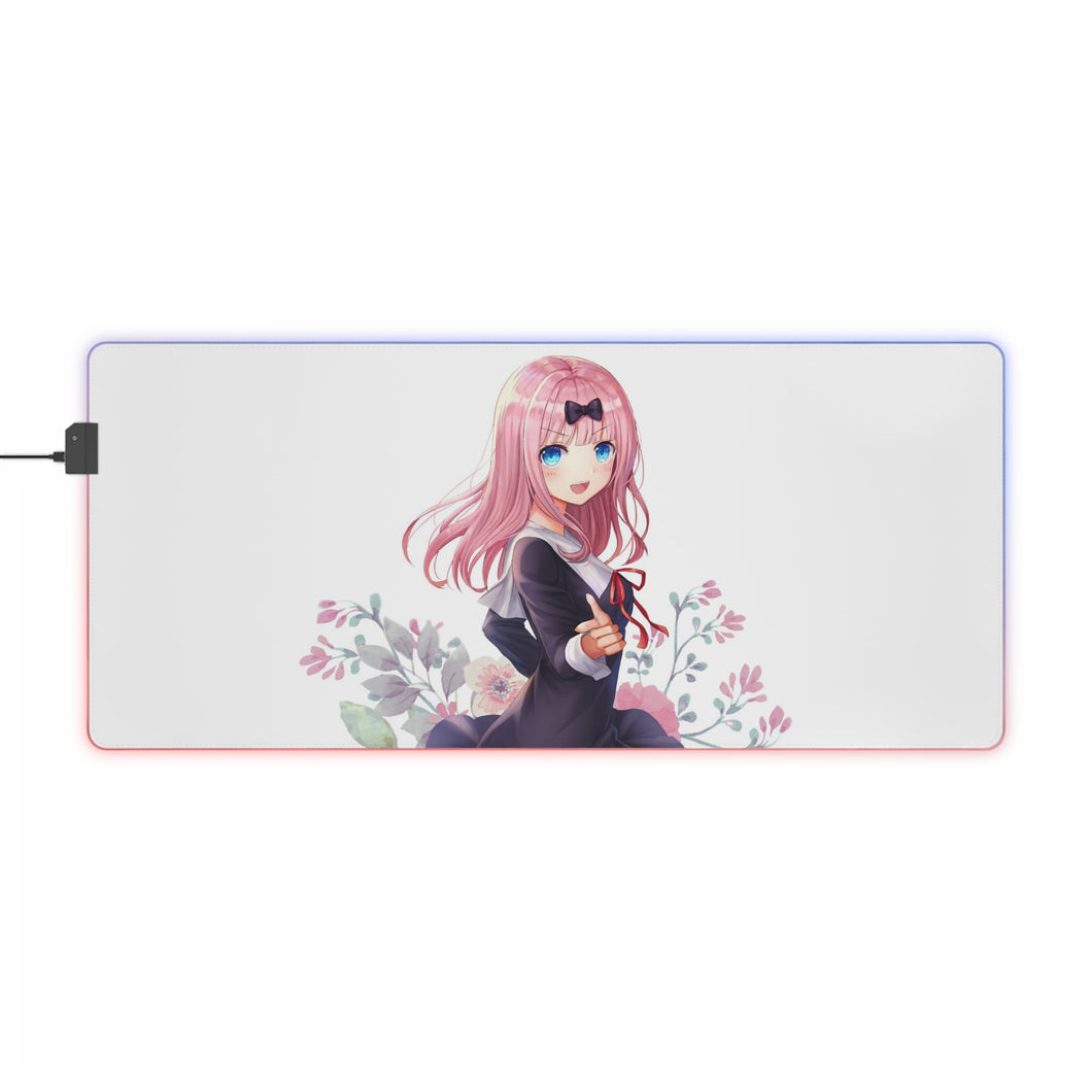 Tapis de souris LED Chika UwU RGB (tapis de bureau)