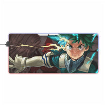 Charger l&#39;image dans la galerie, Tapis de souris LED RVB My Hero Academia Izuku Midoriya (tapis de bureau)
