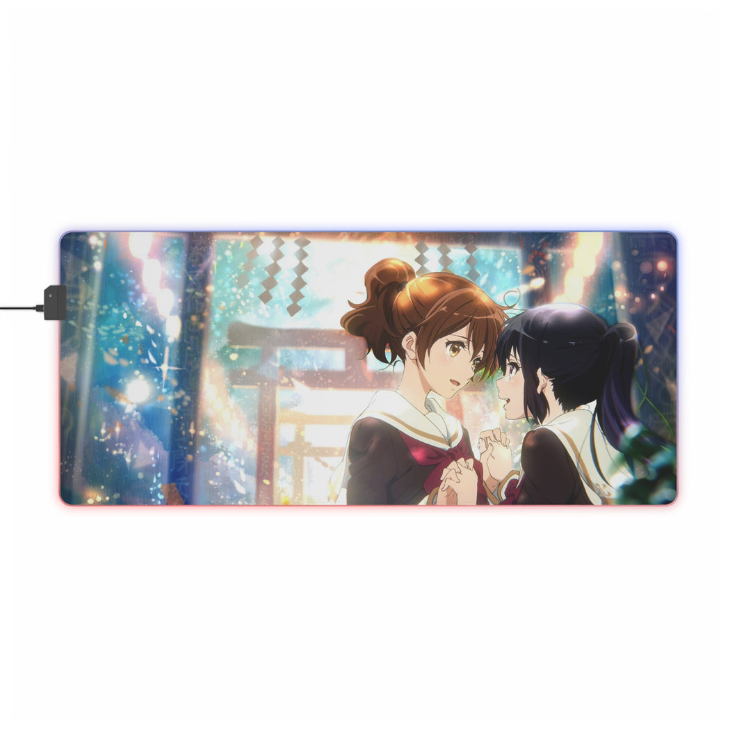 Son ! Euphonium Kumiko Oumae, Reina Kousaka Tapis de souris LED RGB (tapis de bureau)