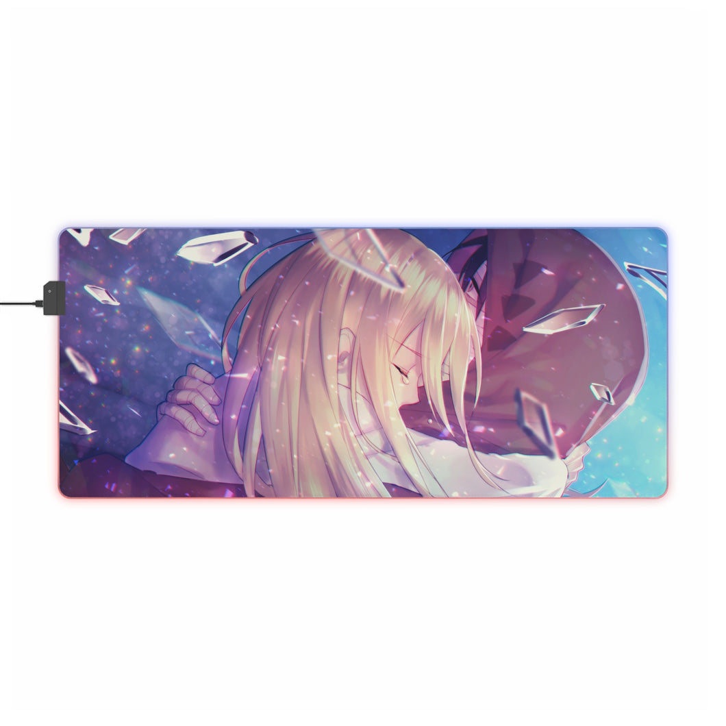 Tapis de souris LED RVB Angels Of Death Rachel Gardner (tapis de bureau)