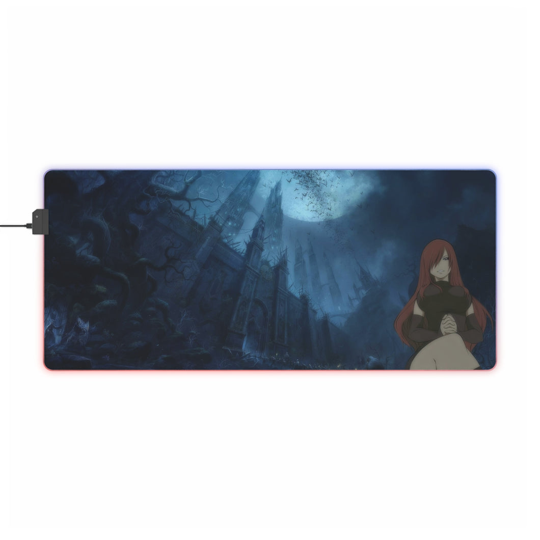 Tapis de souris LED RGB Dark Queen - Erza Scarlet (tapis de bureau)