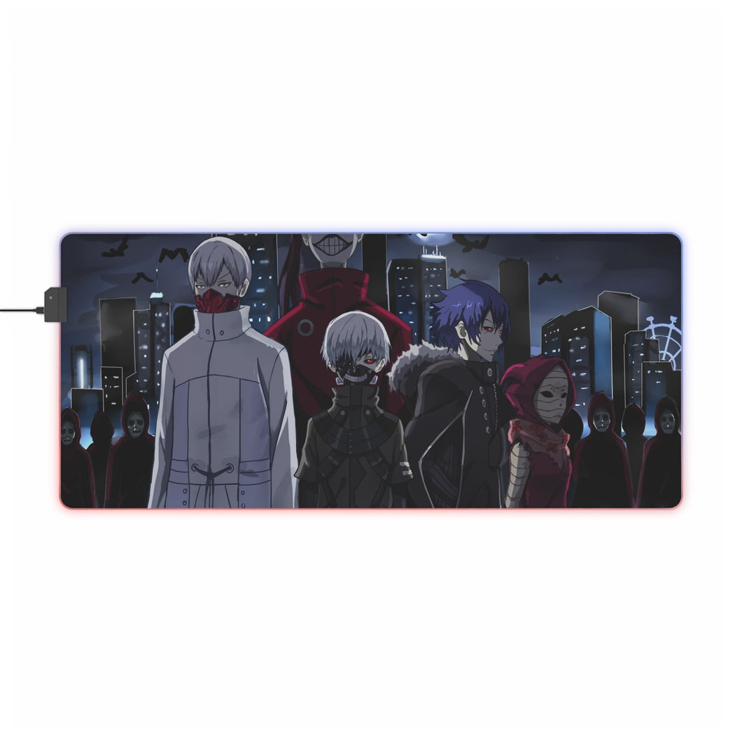 Tokyo Ghoul Ken Kaneki, Eto Yoshimura, Ayato Kirishima RGB LED Mouse Pad (Desk Mat)