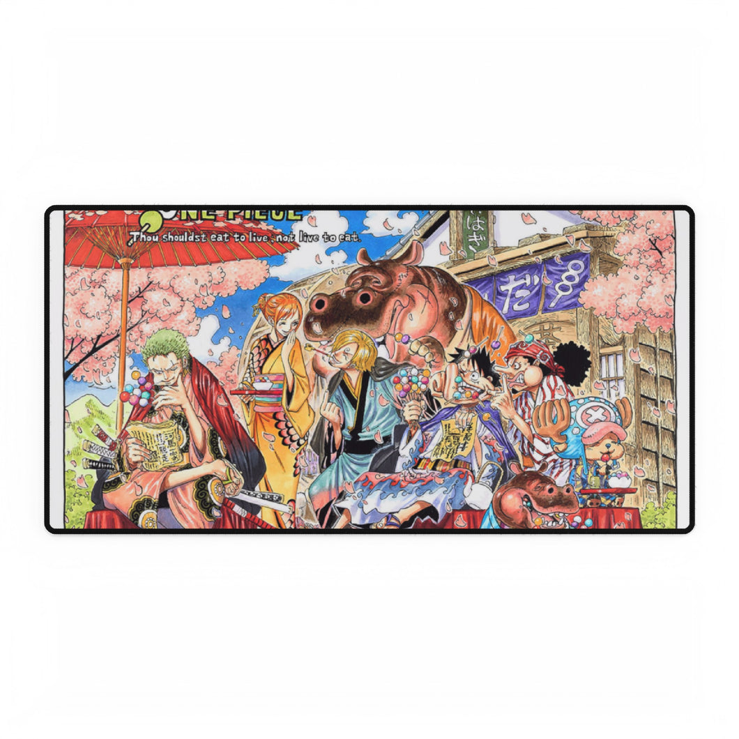 Tapis de souris (tapis de bureau) One Piece Manga Page de couverture colorée 802r