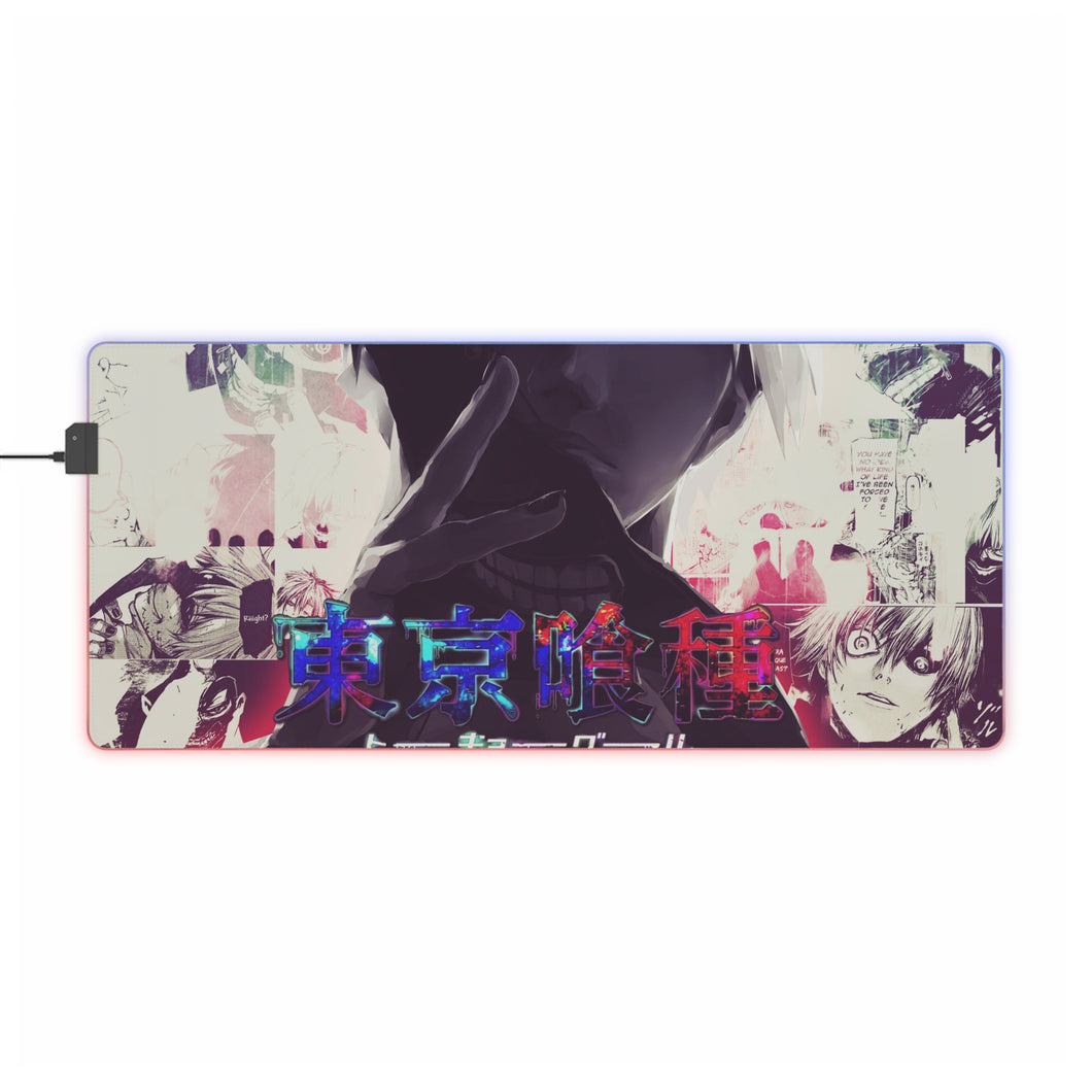 Tapis de souris LED RVB Tokyo Ghoul Ken Kaneki (tapis de bureau)