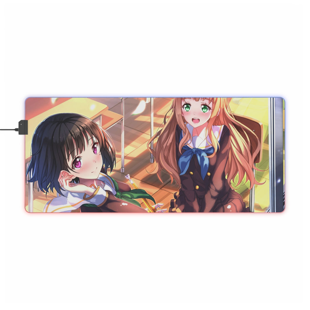 Son ! Tapis de souris LED RGB Euphonium Yuuko Yoshikawa (tapis de bureau)