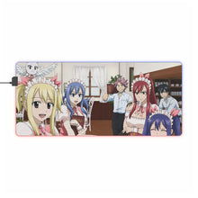 Charger l&#39;image dans la galerie, Tapis de souris LED RGB Fairy Tail Natsu Dragneel, Erza Scarlet, Gray Fullbuster, Lucy Heartfilia, Happy (tapis de bureau)
